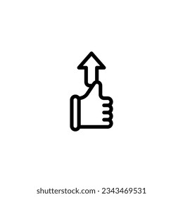 thumb truth Outline Icon, Logo, and illustration Vector