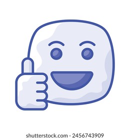 Thumb up, like emoji vector design, easy to use and download