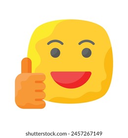 Thumb up, like emoji vector design, easy to use and download