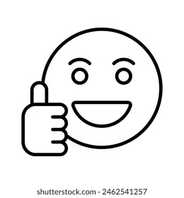 Thumb up, like emoji vector design, easy to use and download