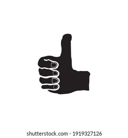 Thumb up. Like Icon Symbol. Naive Illustration.Vector Illustration 