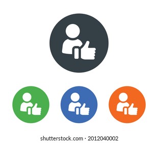 Tauchen Sie ein, wie empfehlen Sie Icon. Vektorsymbol. Kundenerlebniskonzept