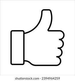 Thumb up, Survey simple icon, vector illustration