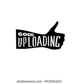 thumb up, vector graphic art shape, badge design logo, illustration isolated on white background.