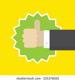 "Thumb up" vector illustration