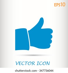 Thumb up. Vector sign okay 