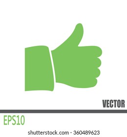 Thumb up. Vector sign okay 