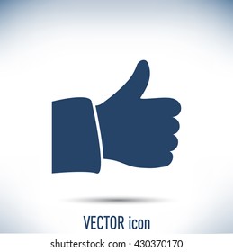 Thumb up. Vector sign okay 