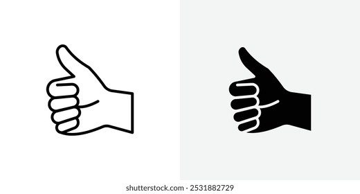 Thumb vecor icon set. Stock vector illustrator. EPS 10