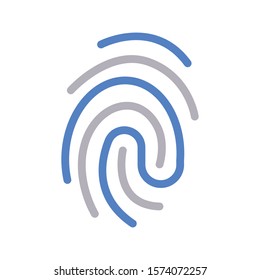 thumb vector color line icon 