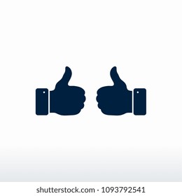 Thumb Up vector designs, Like Icon template