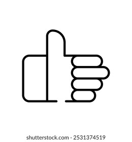 Polegar para cima ícones de vetor pronto para usar site e celular