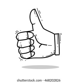 thumb up vector illustration