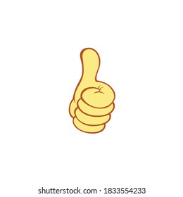 thumb up vector logo template