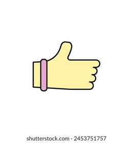 thumb up vector type icon