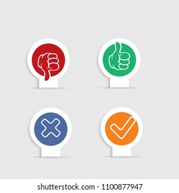 Thumb voting plate