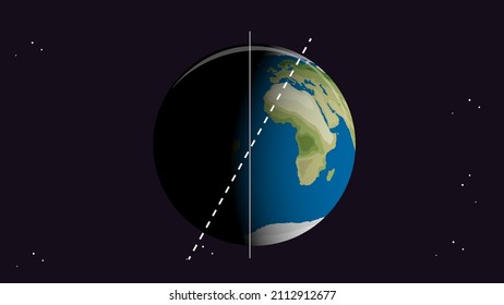 Diseño de miniaturas con la Tierra en la ilustración espacial