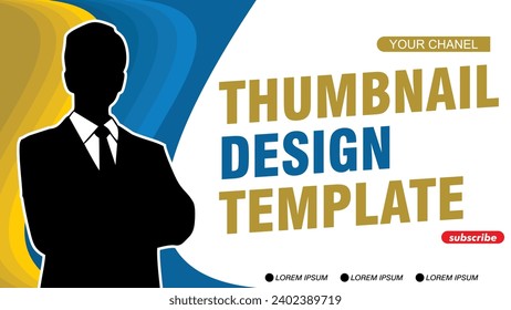 The thumbnail design is simple and can be edited easily. Thumbnails are suitable for business and webinars.