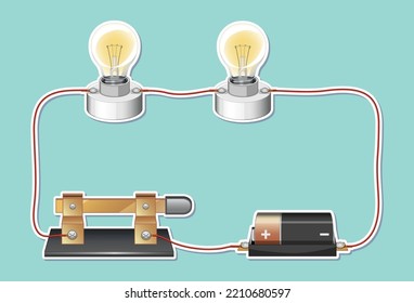 Thumbnail design with simple electric circuit illustration