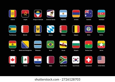 Thumbnail Runde Welt Quadrat Form Symbol Kreis Flagge Symbol Nation Land Welt Diagramm National Football Futbol Sports Team Club
