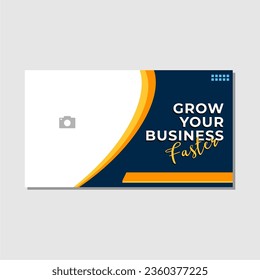 
Thumbnail video business template design
