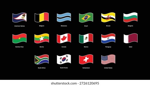 Thumbnail Waving Symbol Flagge Symbol Nation Land Welt Diagramm National Football Futbol Sports Team Club
