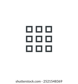 Thumbnails preview grid icon, vector illustration