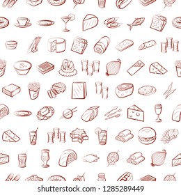 Thumbnails set. Background for printing, design, web. Usable as icons. Seamless. Binary color.