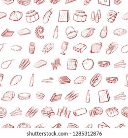 Thumbnails set. Background for printing, design, web. Usable as icons. Seamless. Binary color.