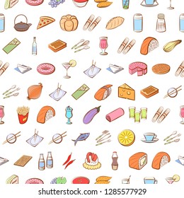 Thumbnails set. Background for printing, design, web. Usable as icons. Seamless. Colored.