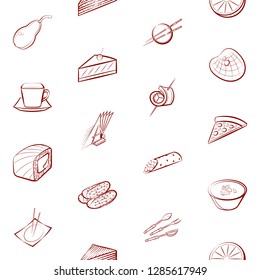Thumbnails set. Background for printing, design, web. Usable as icons. Seamless. Binary color.