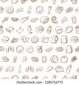 Thumbnails set. Background for printing, design, web. Usable as icons. Seamless. Binary color.