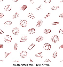 Thumbnails set. Background for printing, design, web. Usable as icons. Seamless. Binary color.