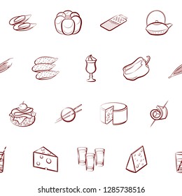 Thumbnails set. Background for printing, design, web. Usable as icons. Seamless. Binary color.
