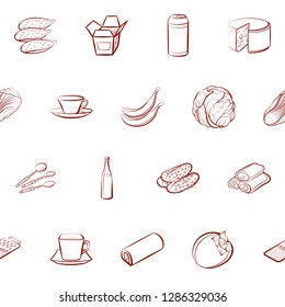 Thumbnails set. Background for printing, design, web. Usable as icons. Seamless. Binary color.