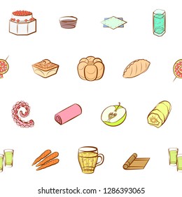 Thumbnails set. Background for printing, design, web. Usable as icons. Seamless. Colored.