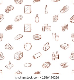 Thumbnails set. Background for printing, design, web. Usable as icons. Seamless. Binary color.