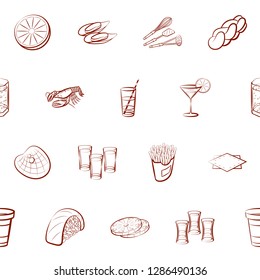 Thumbnails set. Background for printing, design, web. Usable as icons. Seamless. Binary color.