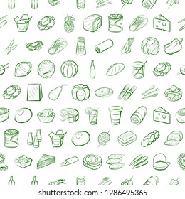 Thumbnails set. Background for printing, design, web. Usable as icons. Seamless. Binary color.