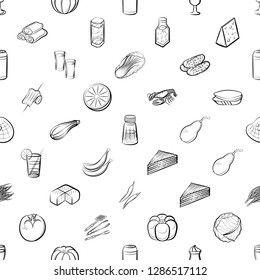 Thumbnails set. Background for printing, design, web. Usable as icons. Seamless. Monochrome binary, black and white.