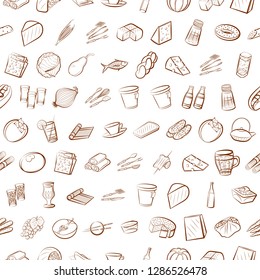 Thumbnails set. Background for printing, design, web. Usable as icons. Seamless. Binary color.