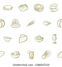 Thumbnails set. Background for printing, design, web. Usable as icons. Seamless. Binary color.