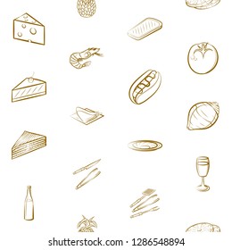 Thumbnails set. Background for printing, design, web. Usable as icons. Seamless. Binary color.