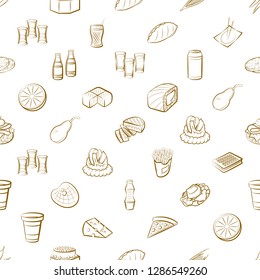 Thumbnails set. Background for printing, design, web. Usable as icons. Seamless. Binary color.
