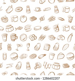 Thumbnails set. Background for printing, design, web. Usable as icons. Seamless. Binary color.