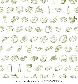 Thumbnails set. Background for printing, design, web. Usable as icons. Seamless. Binary color.