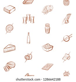 Thumbnails set. Background for printing, design, web. Usable as icons. Seamless. Binary color.