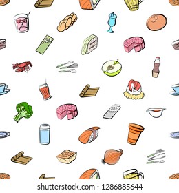 Thumbnails set. Background for printing, design, web. Usable as icons. Seamless. Colored.