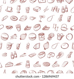 Thumbnails set. Background for printing, design, web. Usable as icons. Seamless. Binary color.