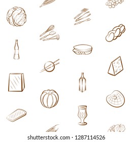 Thumbnails set. Background for printing, design, web. Usable as icons. Seamless. Binary color.